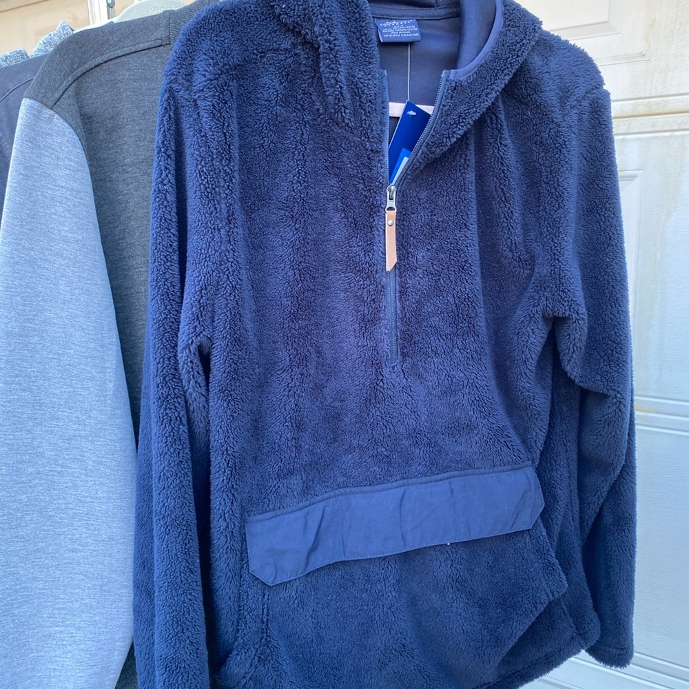 NWT CHARLES RIVER SOFT PULLOVER HOODIE QUARTER ZIP